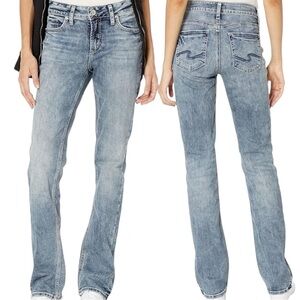 Silver Jeans Elyse Slim Bootcut Jeans W31 L31 Stonewash